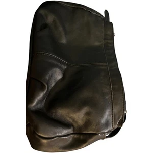 Stone Mountain Vintage Leder Handtasche. Verstellbarer Schultergurt, schwarz - Bild 1 von 4