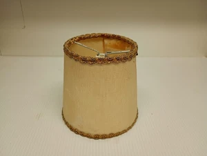 Paralume Vintage anni 50 con cordoncino d'oro lampada retrò Ø 10 cm - Picture 1 of 11