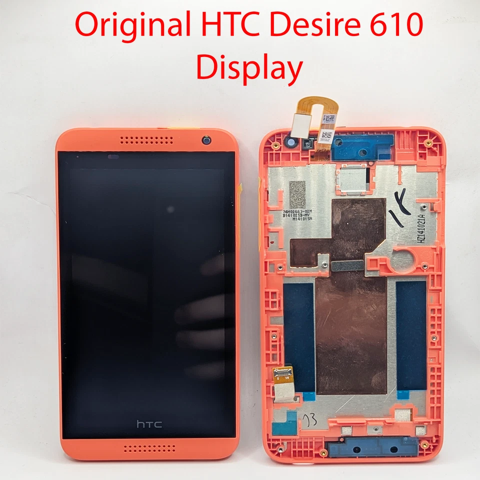 Original HTC Desire 610 Display LCD TouchScreen Glas Scheibe Rahmen Frame - Bild 1 von 1