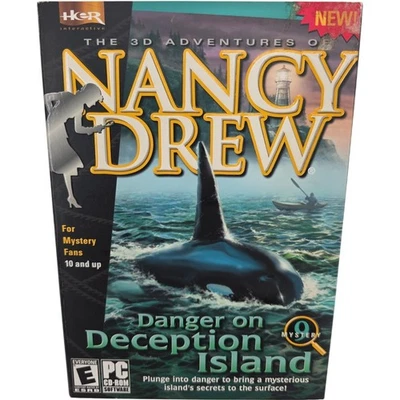 Nancy Drew Danger on Deception Island Juego PC Completo en Caja CIB con Manual Foto 1 de 4