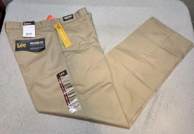 Pantalones Lee Relaxed Fit Caqui Talla 34x32 Para Hombre Tostado Flex 2 Ajuste Resistente a las Arrugas Foto 1 de 4