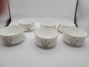Menge 6 Krone Sterling Fine Bone China Surrey Butterdosen Suppenschalen - Bild 1 von 7