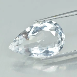 4.15Ct Pear_ VVS Clarity Natural Pollucite Gemstone, Afghanistan - Picture 1 of 1