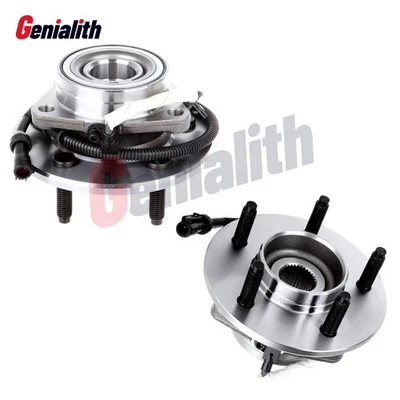 Pair Front Wheel Bearing and Hub for 2000 - 2003 Ford F-150 2004 F150 Heritage - Image 1 of 4