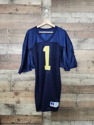 Camiseta deportiva vintage Michigan Wolverines Russell talla L buen estado Foto 1 de 4
