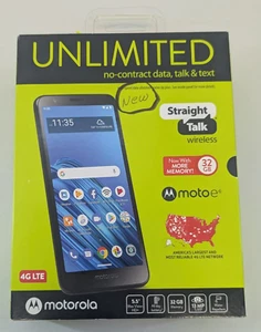 Motorola Moto E (2020) Prepaid Unlocked Straight Talk Wireless 32BG Android 9.0 - Picture 1 of 6