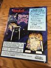 Alvin G And Co Mystery Castle Pinball Machine Game Flyer   Original