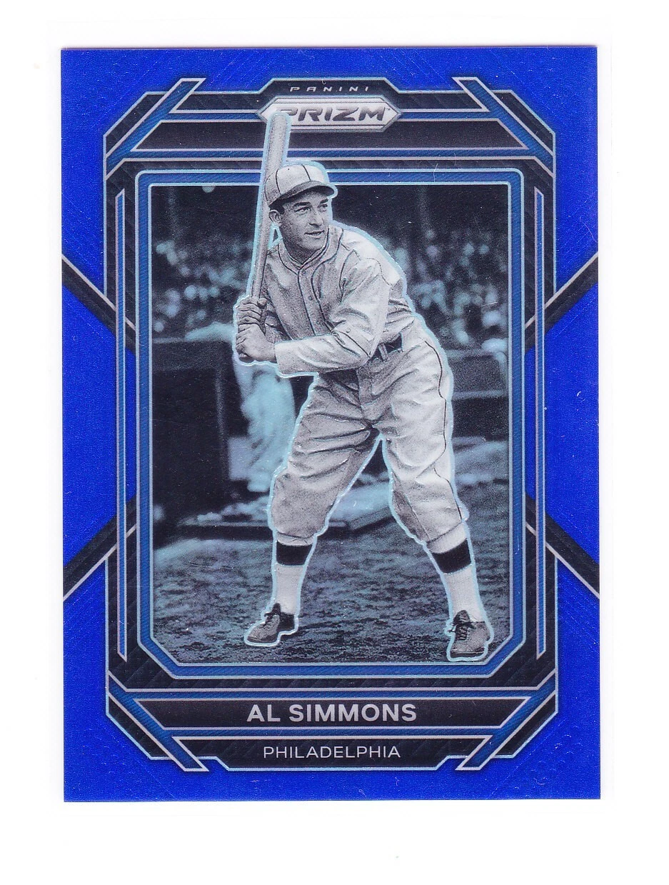 Philadelphia Athletics Al Simmons 2023 Panini Prizm Blue Prizm /149