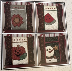 Vtg Rare Thimbleberries SEASONAL PILLOW WRAPS Quilt 2003 Pattern Bk LJ92305 - Picture 1 of 3