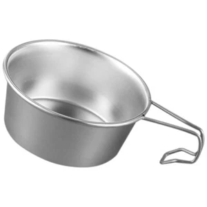 Bowl Picnic Outdoor Stainless Steel Soup Bowls Camping Drinking Cups - Picture 1 of 12