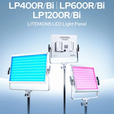 Godox LITEMONS LP1200R LP600R LP400R RGBWW Led Video Light Panel 1800K-10000K  - Image 1 of 4