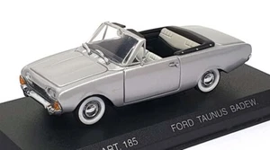 Detail Cars 1/43 Scale ART185 - 1960 Ford Taunus Badew Cabrio - Silver - Picture 1 of 5
