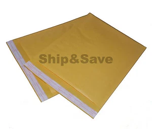 600 sobres acolchados para burbujas Kraft 8,5 x 12 auto-sellado bolsas de envío - Imagen 1 de 3