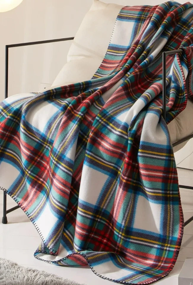 Manta polar Mainstays 50" x 60" tartán a cuadros suave cálida nueva con etiqueta Foto 1 de 1