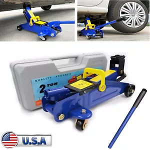 2Ton Mini Portable Floor Jack Vehicle Car Garage Auto Small Hydraulic Quick Lift - Picture 1 of 11