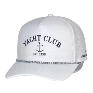 "Yacht Club/Bogey Train" - Funny Golf Hat - White - Adjustable - Picture 1 of 6