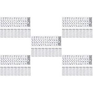 50 PCs Tastaturbuchstaben Aufkleber russischer Computer Tastatur - Bild 1 von 12