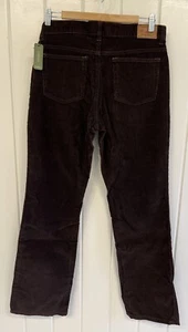 Eddie Bauer New Corduroy Pants Brown Size 10 Bootcut Stretch NWT Legendary - Picture 1 of 8