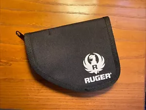 Factory Ruger Subcompact Semi-automatic LCP .380 Zippered Black Soft Pistol Case - Picture 1 of 10