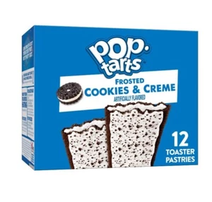 🟠🔵 Kellogg’s Pop Tarts Frosted Cookies N Crème Toaster Pastries (12 CT) - Picture 1 of 3