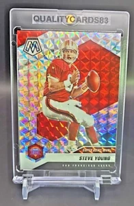 STEVE YOUNG SILVER RAINBOW REFRACTOR CARD WITH CASE SAN FRANCISCO 49ERS - Picture 1 of 6