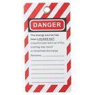 16.4*9.5 cm/6.5*3.7 inches Danger Do Not Operate Tags  Lockout Safety