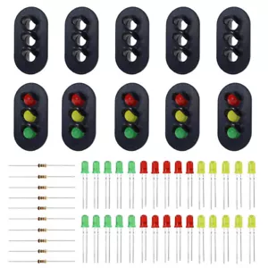 JTD24 10 sets Target Faces With LEDs for Railway signal O Scale 3 Aspects - Picture 1 of 5