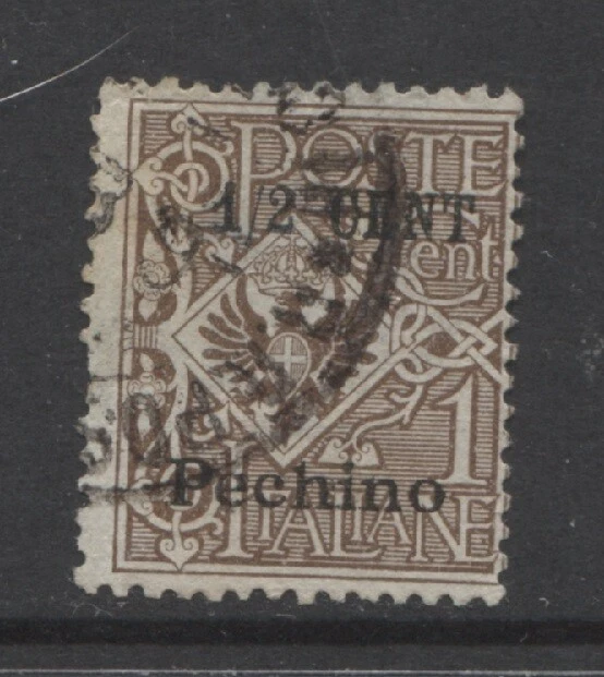 Italy 1918 offices in China PEKING ½ c.  used, Scott # 22 , cat.: $ 350.00 - Image 1 of 1