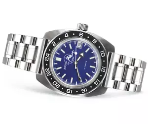 RELOJ DE BUCEO VOSTOK WOSTOK RUSO AUTOMÁTICO ANFIBIO 17004B 24 HORAS - Imagen 1 de 8