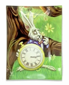 V Syndicate Small Tempered Glass Rolling Tray - White Rabbit - Shatter Resistant - Picture 1 of 2