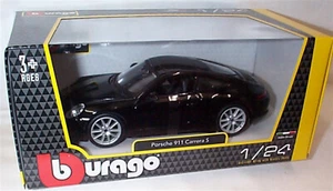 Porsche 911 Carrera S in Black 1:24 Scale Diecast  burago New in Box 21065 - Picture 1 of 1