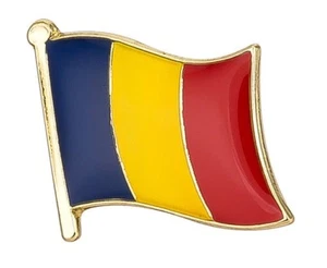 ROMANIA Flag Lapel Pin Badge - Picture 1 of 3