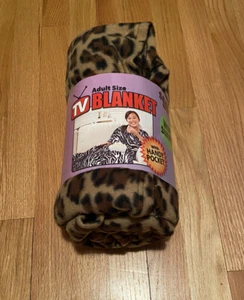 Manta de TV tamaño adulto patrón guepardo con mangas, nueva - Imagen 1 de 4