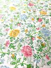 New Vintage Retro 70’s J.C. Penny Floral Roses Percale Full Flat Sheet