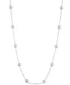 Collar GIVENCHY Estación Circonita Cúbica Tono Plateado 16" Nuevo con Etiquetas $68 - Imagen 1 de 3