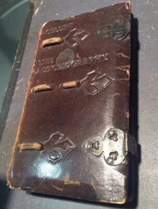 Rare Vol Stitched Leatherbound Antique Book- Old Metal Clasps- Benvenuto Cellini - Imagen 1 de 12