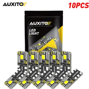 10 X White W5W 2SMD 168 T10 194 Interior Dome LED Number Plate Light Globes 12V - Picture 1 of 9