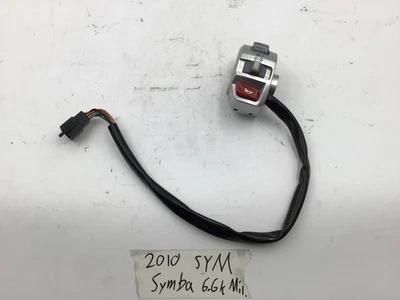 OEM 2010-2012 SYM Symba 100cc Left Control Hi/Lo Beam Horn Button Turn Signal - Image 1 of 4