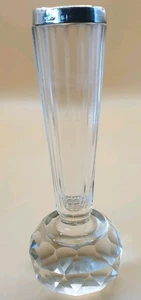 1901 Sterling Silver Rimmed/Glass Bud Vase. M&Co. 5 inches. Edwardian - Picture 1 of 23