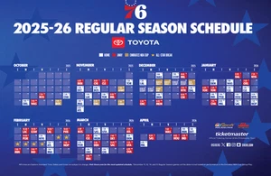 Philadelphia 76ers 2025-2026 Full Schedule Poster 11 x17 Philly 76ers Fan Gift - Picture 1 of 3