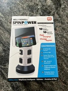 Bell and Howell 5V Spin Power Charging Dock - Black/White - Photo 1 sur 2
