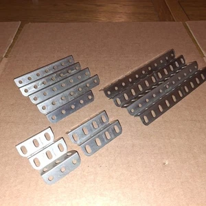 14 X PCS(#9B/9D/9E/9F/9) EARLY PRE WAR NICKEL MECCANO"MFEA" STAMPED ANGLE GIRDER - Picture 1 of 3