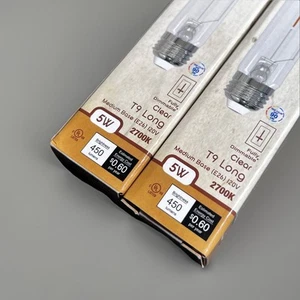 Bulbrite LED Light Bulb (776865) 5 watt 120 volt T9 Medium Screw (E26) Base 2pk - Picture 1 of 13