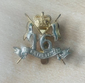 16th 5th Queen's Lancers Military Cap Badge - Picture 1 of 1