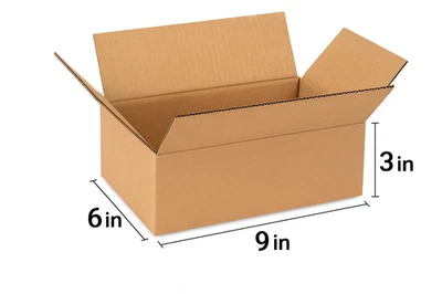 "100 Cajas de Envío de Cartón 9x6x3 | Correo, Embalaje, Mudanza, Cartones de Almacenamiento" Foto 1 de 4