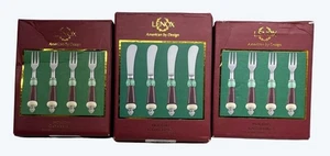 12 Lenox Holiday Gatherings Spreader Knives & Cocktail Forks 827727 827728 - Picture 1 of 8