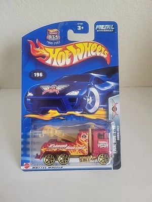 Hot Wheels Final Run Rig Wrecker On Ambulance Card ERROR. Tiny Scratches On Card - Image 1 of 4