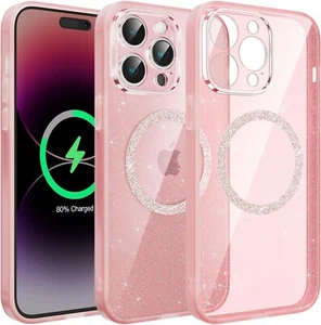 Anynve Magnetic Case for iPhone 14 Pro Max Glitter[Compatible with MagSafe - Picture 1 of 10