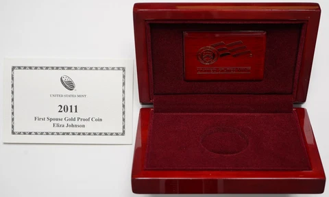 2011 Proof First Spouse 'Eliza Johnson' Box & COA ONLY (PA:1) Cover
