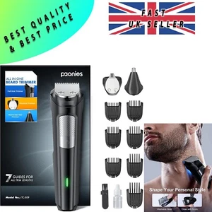 Bartschneider Haarschneidemaschine Herren, Nasen- & Ohrschneider, 9-in-1 Body Groomer Herren Set - Bild 1 von 9